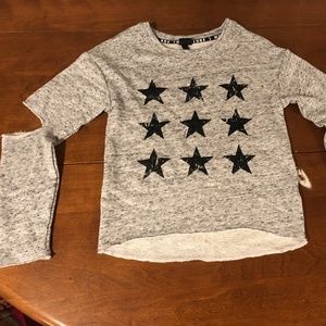Girls Medium Sweatshirt Open Elbows